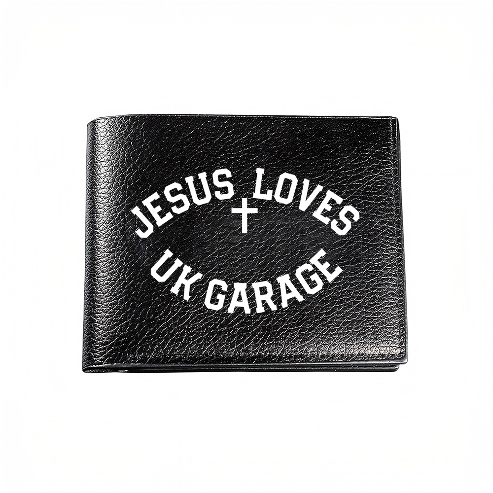 Interior Design Uk - Portafoglio da Uomo Jesus Loves Uk