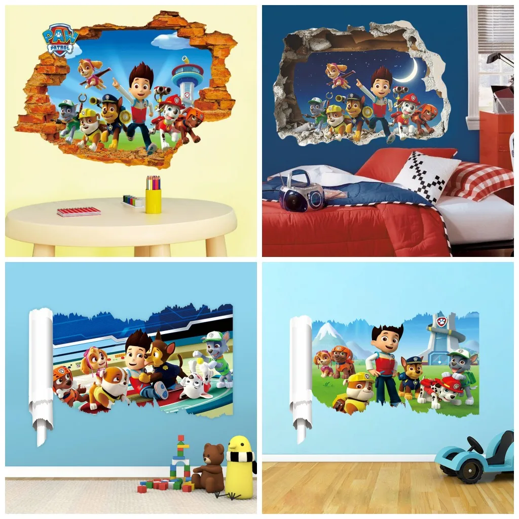 Interior Design Home Decor - Adesivi Murali Paw Patrol (2 o