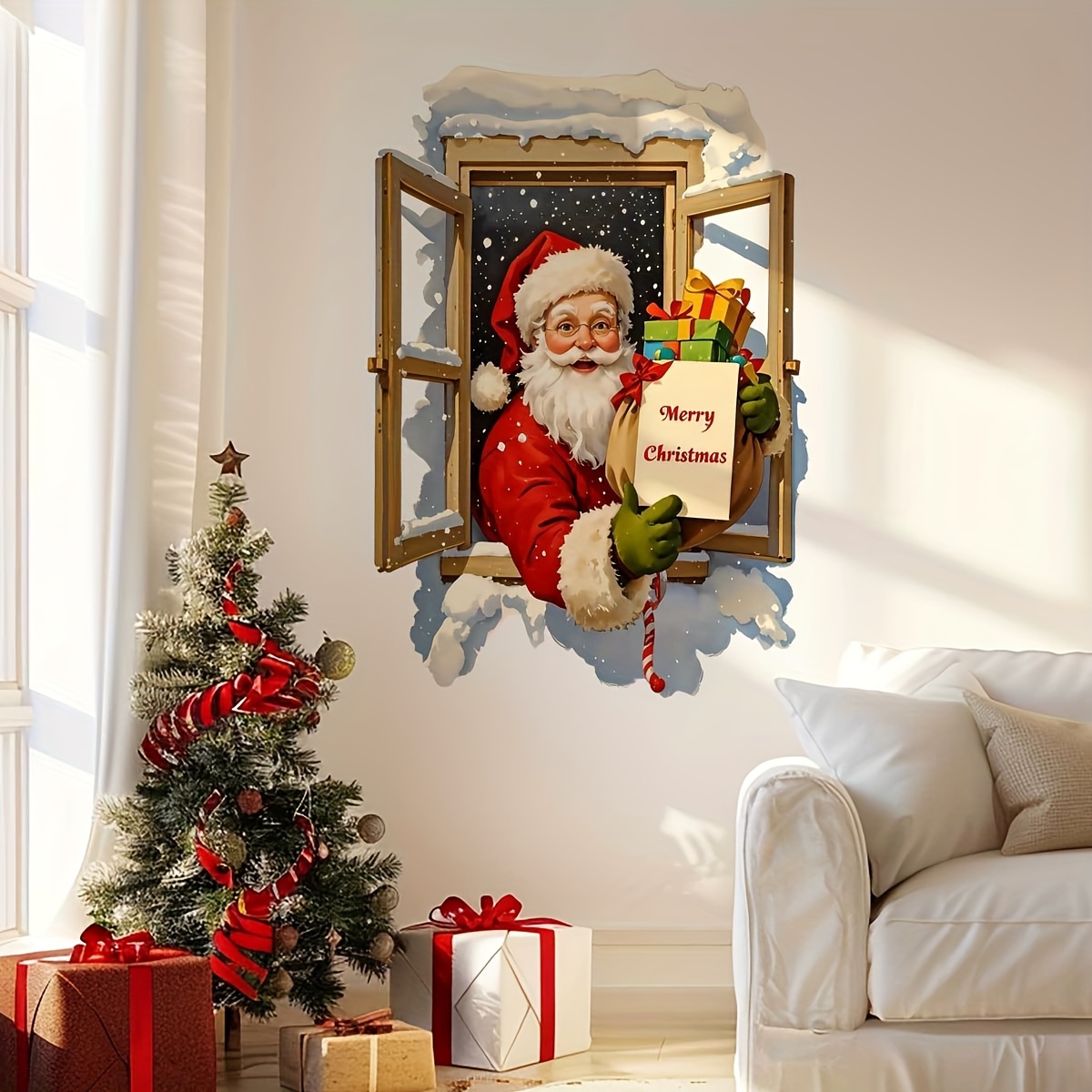 1pc Babbo Natale con regalo ad - Interior Design Home Decor recensione e prezzo