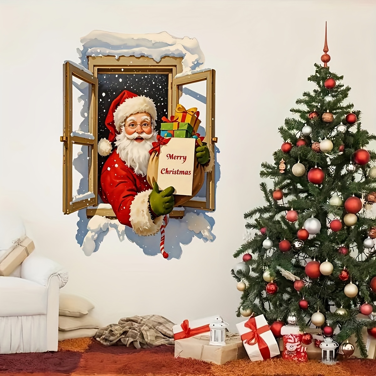 1pc Babbo Natale con regalo ad - Interior Design Home Decor recensione e prezzo