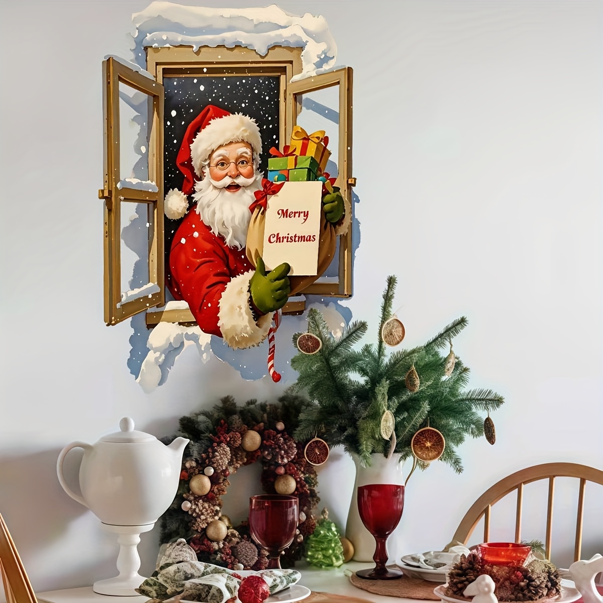 1pc Babbo Natale con regalo ad - Interior Design Home Decor recensione e prezzo