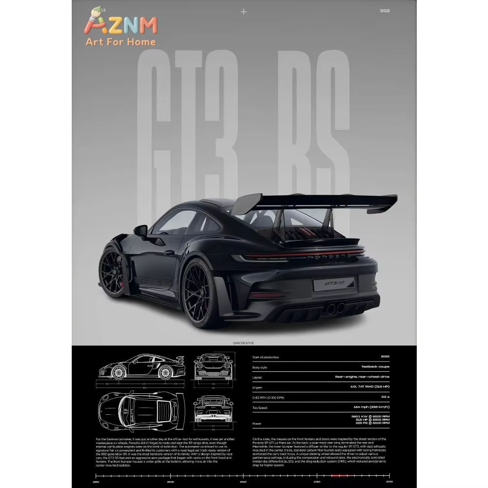 Poster Minimalista di Auto Spo - Interior Design Home Decor recensione e prezzo