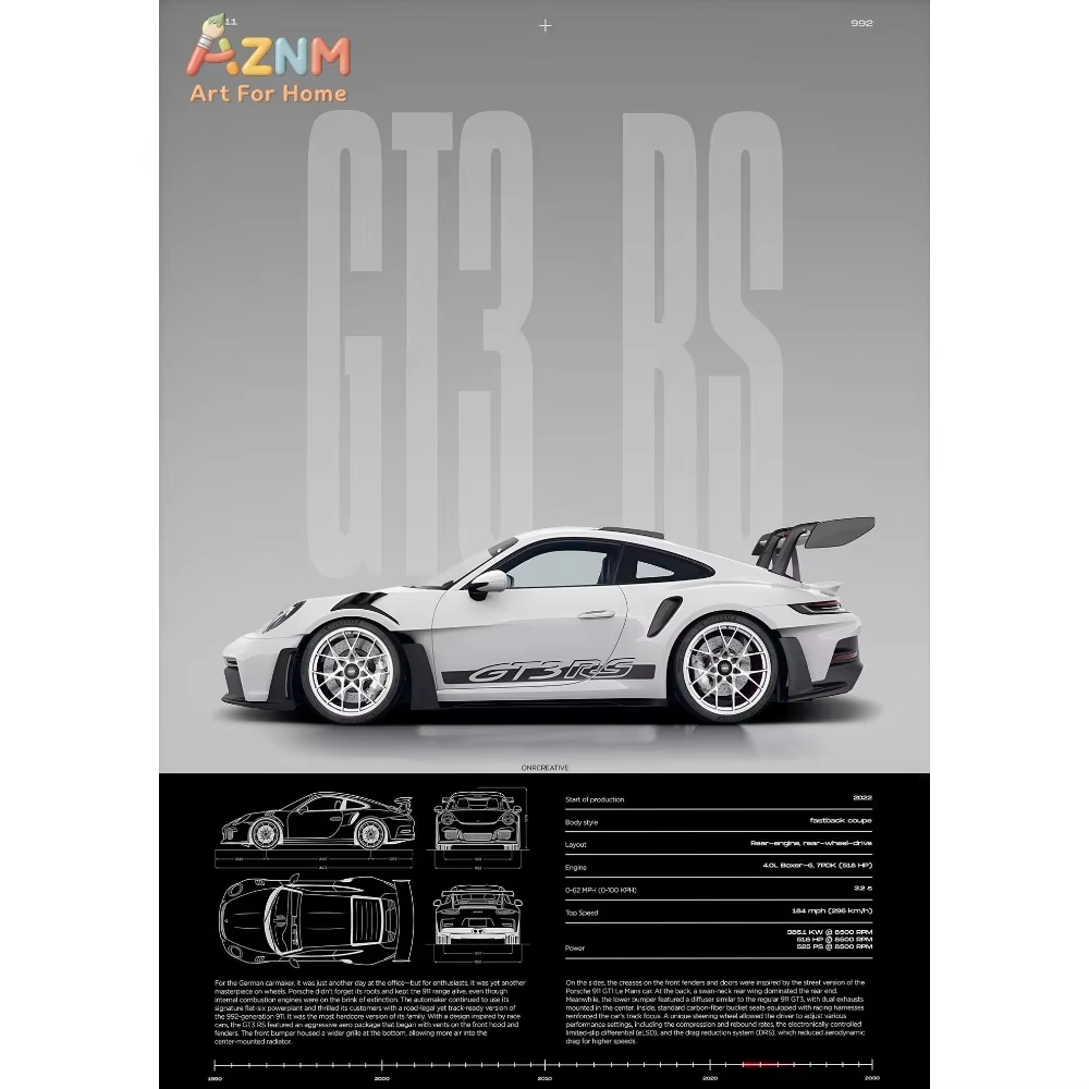 Poster Minimalista di Auto Spo - Interior Design Home Decor recensione e prezzo